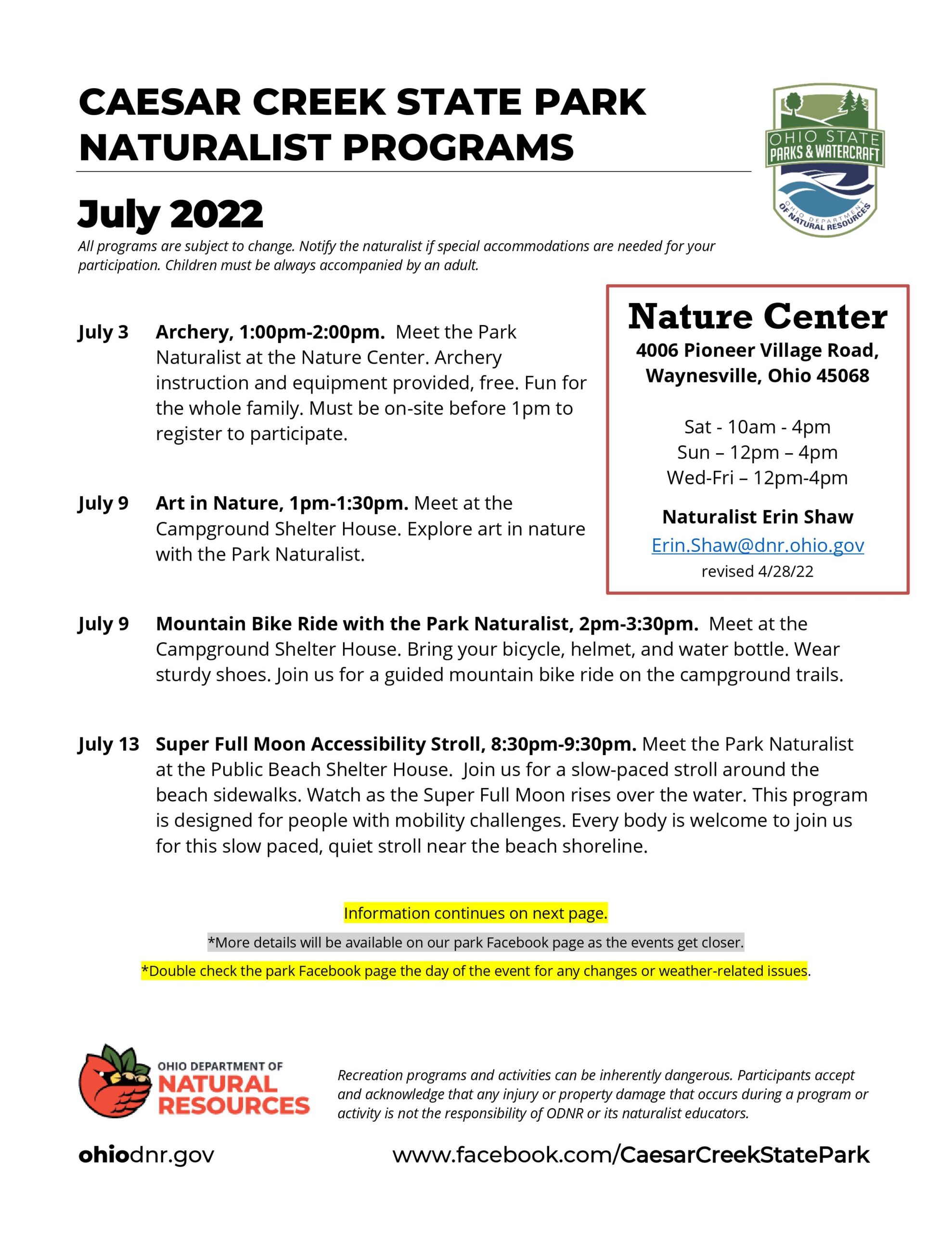 July 2022 Programs2