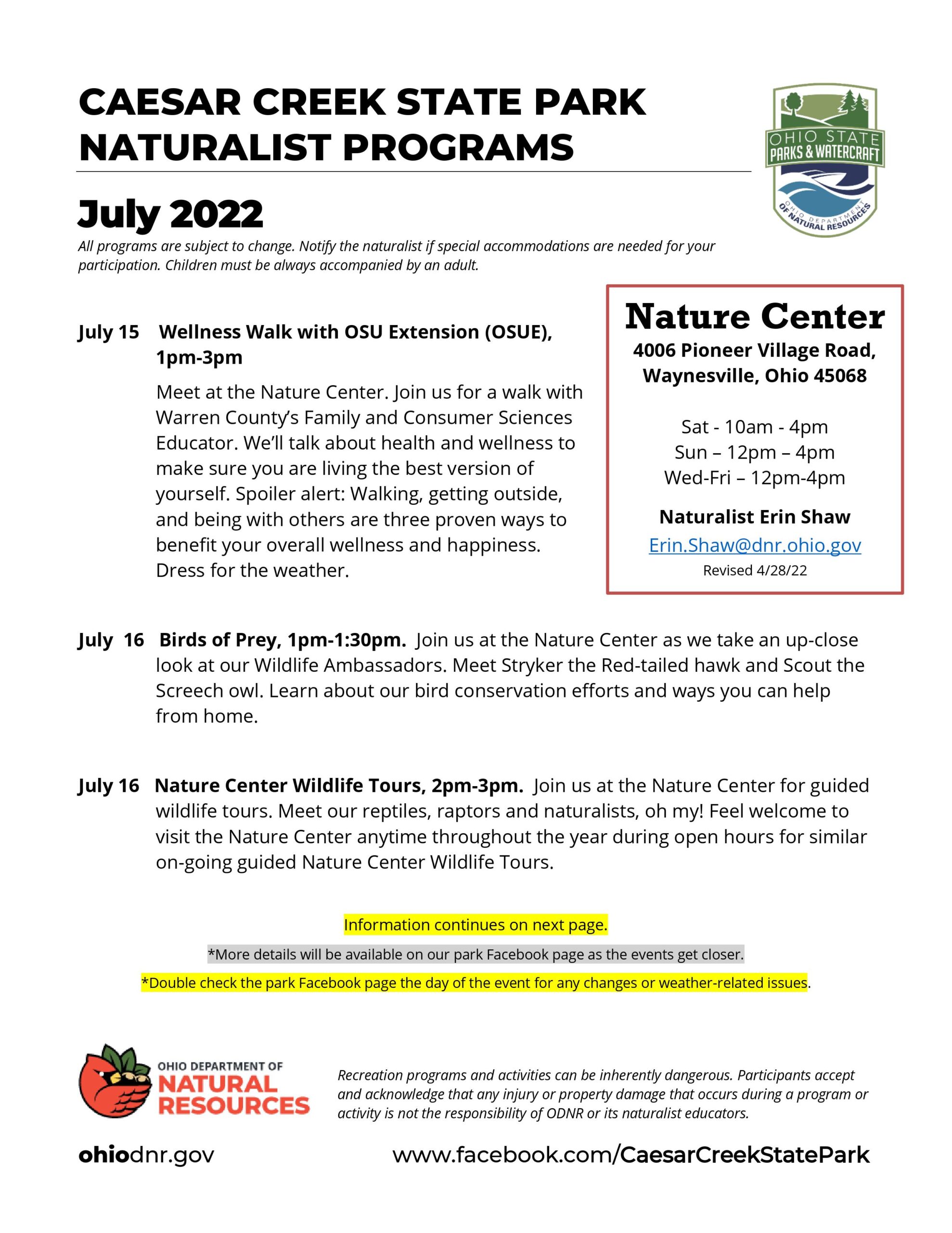 July 2022 Programs3